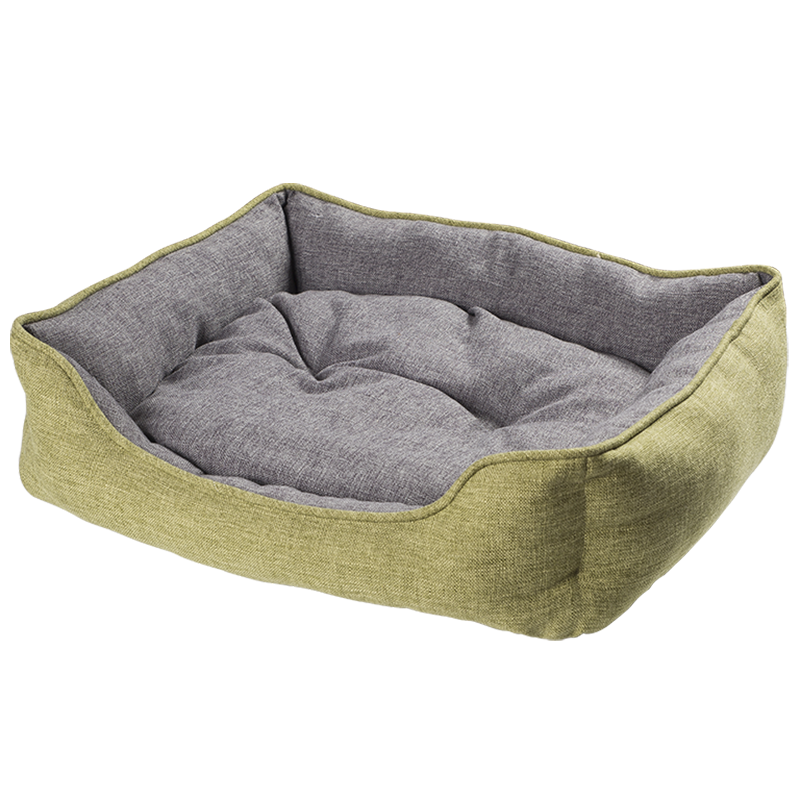 HY-02 Faux vászon téglalap alakú cuddler kutyaágy